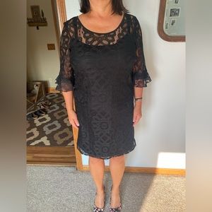 Black lace dress